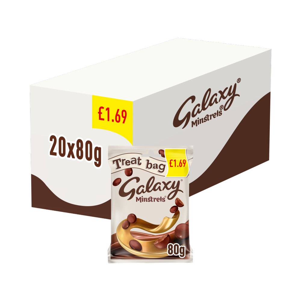 Galaxy Minstrels Treat Bag 80g PMP pack shot