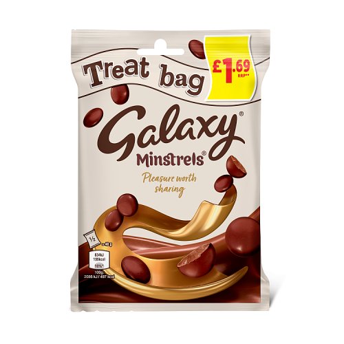 Galaxy Treat Bag Minstrels 80g PM £1.69 pack shot