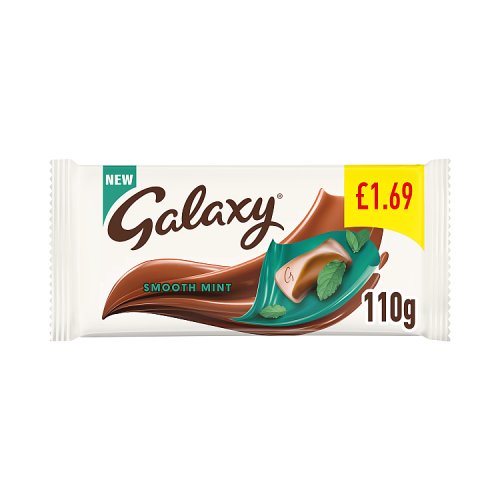 Galaxy Block Mint Large 110g PM £1.69 pack shot