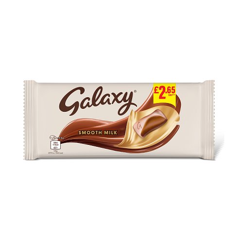 Galaxy Smooth Milk Chocolate Block PM £2.65 180g pack shot
