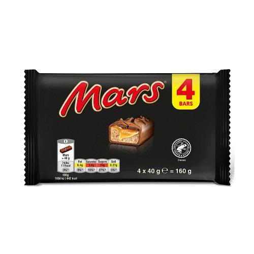 Mars 4pk 160g pack shot