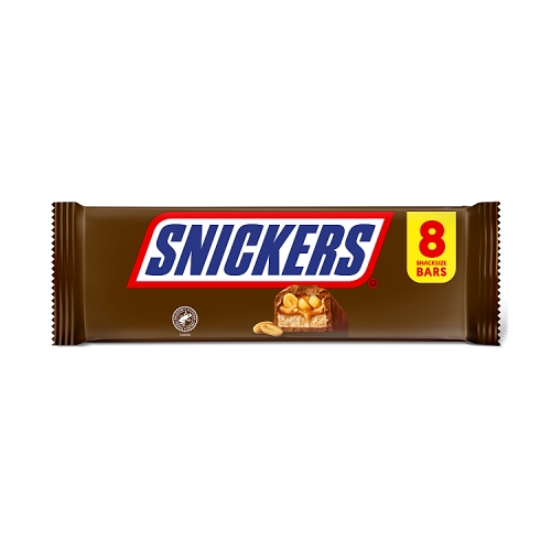 Snickers Snack Size 8pk (8 x 34.5g) pack shot