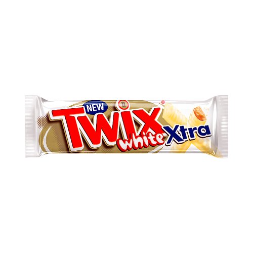 Twix Xtra White Chocolate Biscuit Twin Bars 75g pack shot