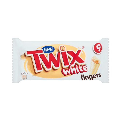 Twix White Fingers 9pk 180g pack shot