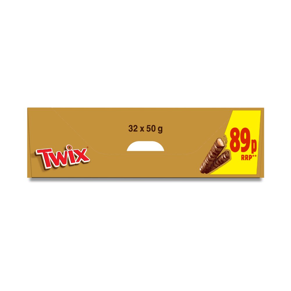 Twix Single Bar 50g PMP pack shot