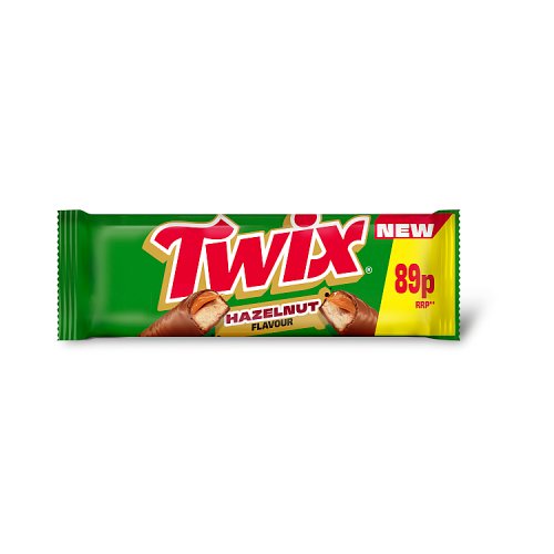 Twix Hazelnut PM 89p 46g pack shot