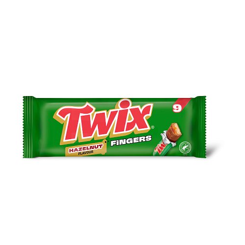 Twix Hazelnut 9pk 180g pack shot