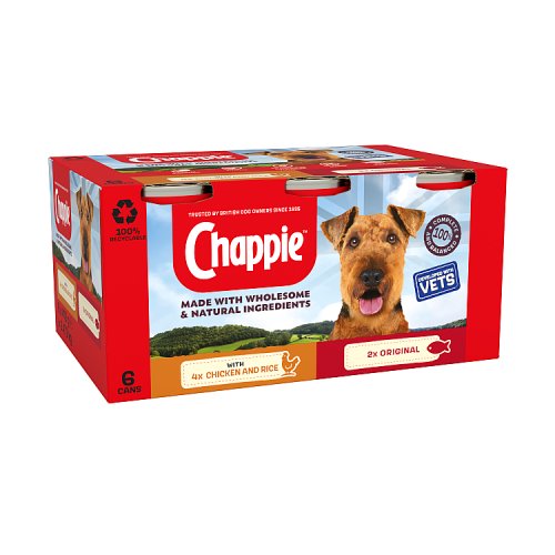 Chappie Dog Tins Favourites (6 x 412g) pack shot