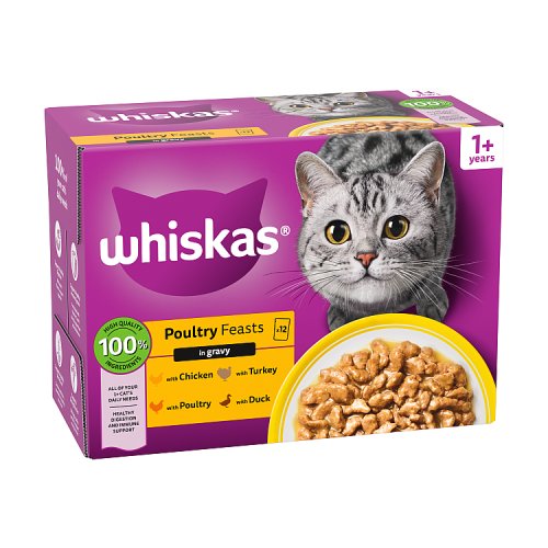 Whiskas Poultry Selection In Gravy 12 x 85g pack shot