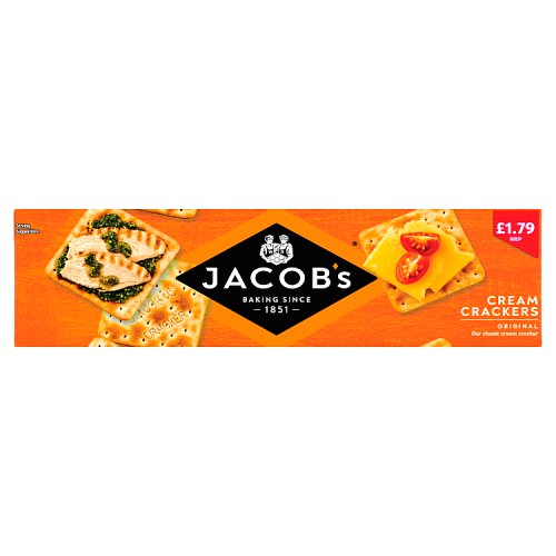 Jacobs Cream Crackers PM £1.79 300g pack shot
