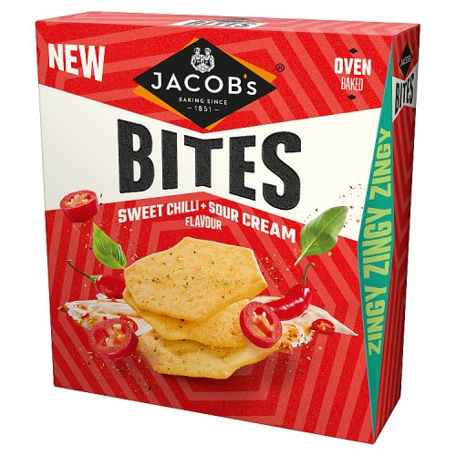 Jacobs Bites Sweet Chilli & Sour Cream 125g pack shot