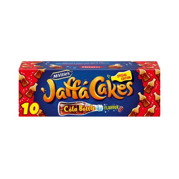 McVities Jaffa Cakes Cola Bottle Ltd 110g pack shot