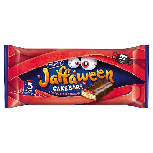 McVities Jaffaween Cherry Cake Bar 5pk pack shot
