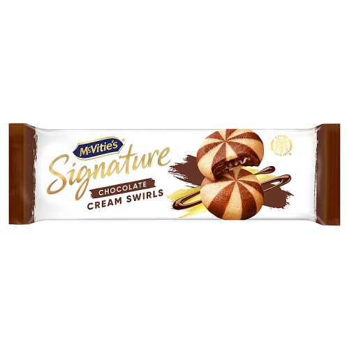 McVities Signature Chocolate Cream Swirls 142g pack shot