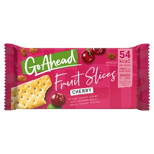 Go Ahead Cherry Crispy Fruit Slices 4pk 174.4g pack shot