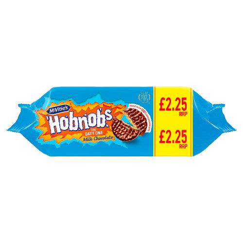 McVities Milk Chocolate Hobnobs PM £2.25 262g pack shot
