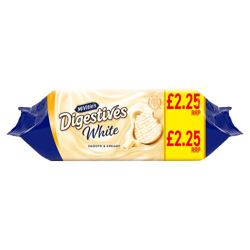 McVities White Digestives PM £2.25 232g pack shot