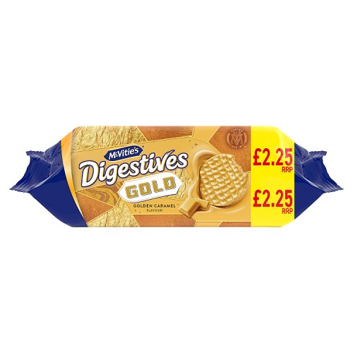 McVities Gold Chocolate Digestive Biscuits PM £2.25 Ltd 232g pack shot