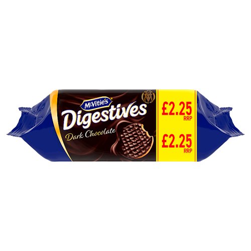 McVities Dark Chocolate Digestives PM £2.25 266g pack shot