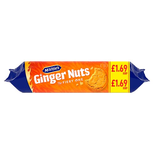 McVities Ginger Nuts PM £1.69 250g pack shot