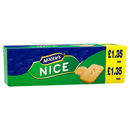 McVities Nice PM £1.35 250g pack shot
