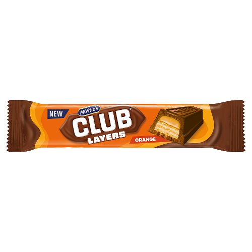 McVities Club Layers Wafer Orange 39.5g pack shot