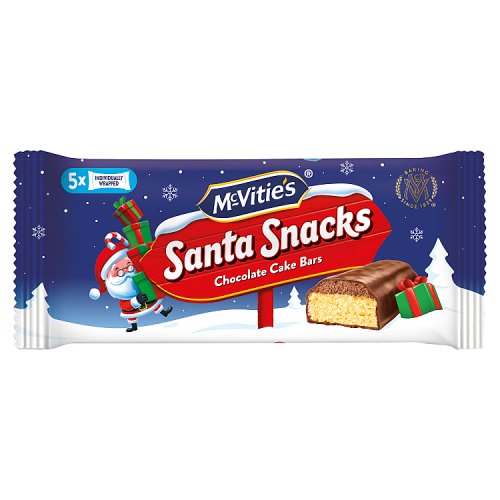 McVities Santa Snacks Chocolate Cake Bar 5pk 104.5g pack shot