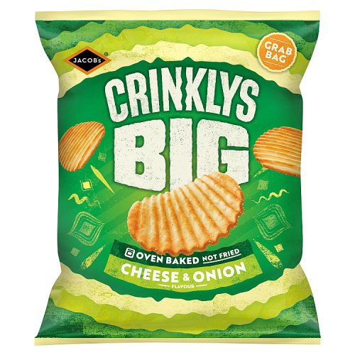Jacobs Crinklys Cheese & Onion Grab Bag 45g pack shot