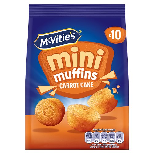 McVities Mini Carrot Cake 100g pack shot