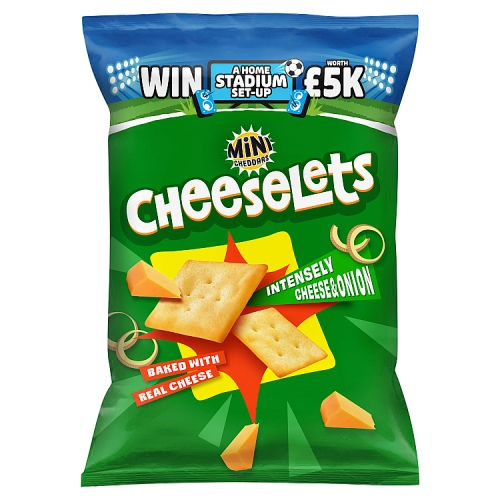 Jacobs Cheeslets Cheese & Onion 150g pack shot