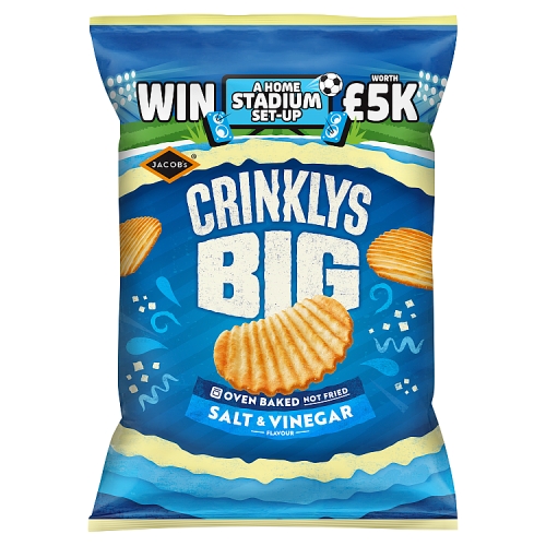 Jacobs Crinklys Salt & Vinegar 150g pack shot