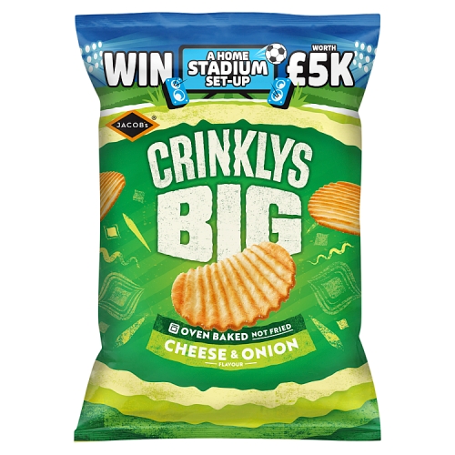 Jacobs Crinklys Cheese & Onion 150g pack shot