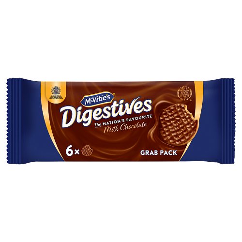 McVities Milk Chocolate Digestive Grab Pack 100g pack shot