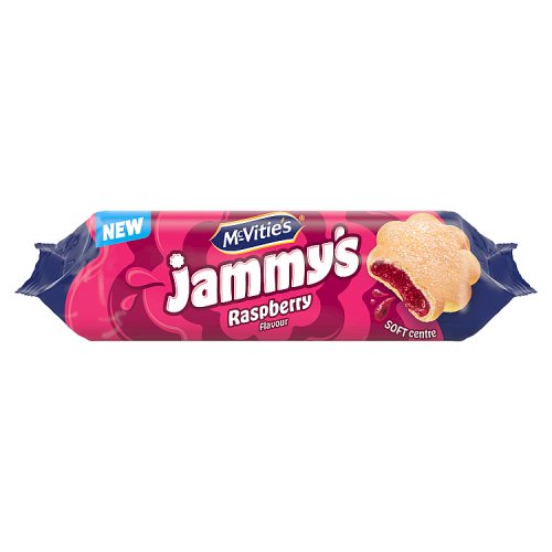 McVities Jammys Raspberry 136.5g pack shot