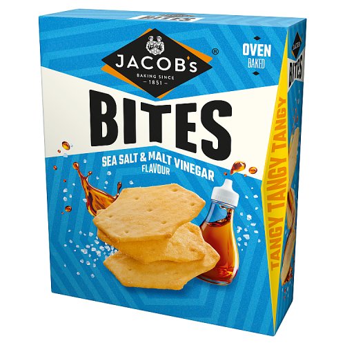 Bites Sea Salt & Malt Vinegar 125g pack shot