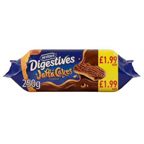 McVities Jaffa Digestives PM £1.99 250g pack shot