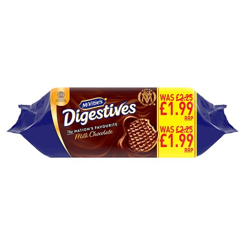 McVities Milk Chocolate Digestive PM £1.99 266g pack shot