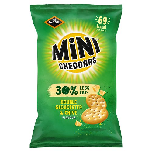 Jacobs Mini Cheddars Nibblies D Gloucester & Chive 115g pack shot