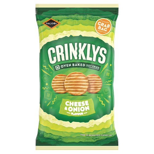 Jacobs Mini Cheddars Crinklys Grab Bag Cheese & Onion 45g pack shot