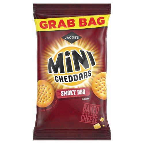 Jacobs Mini Cheddars BBQ Grab Bag 45g pack shot