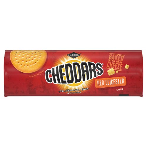 Jacobs Cheddars Red Leicester Flavour 150g pack shot