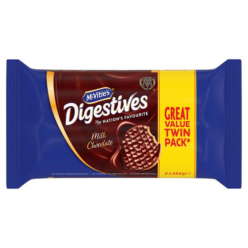 McVities Milk Chocolate Digestive Twin Pack (2 x 262g) pack shot