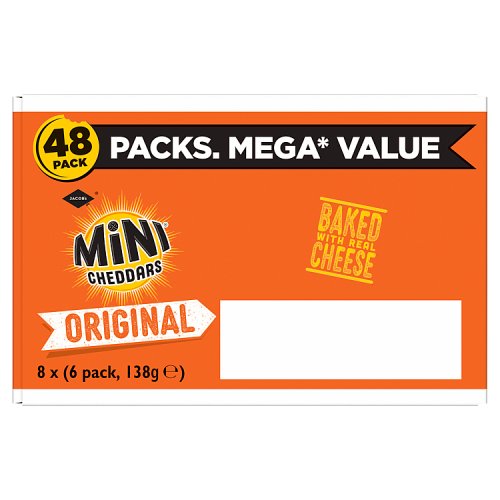 Jacobs Mini Cheddars Original 6pk 138g pack shot
