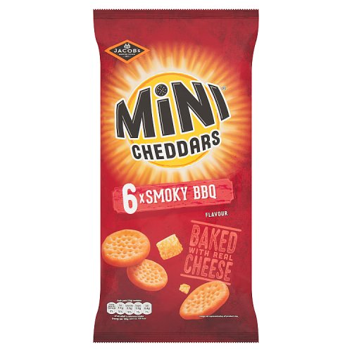 Jacobs Mini Cheddars Smoky Bbq 6pk (6 x 23g) pack shot