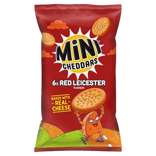 Jacobs Mini Cheddars Red Leicester 6pk (6 x 23g) pack shot