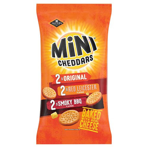 Jacobs Mini Cheddars Variety 6pk (6 x 23g) pack shot