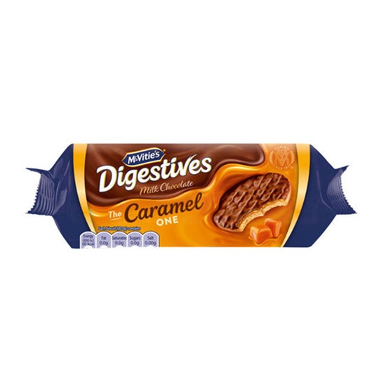 McVities Caramel Digestives 250g pack shot