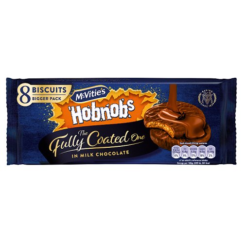McVities Hobnobs Fully Coated 158g pack shot