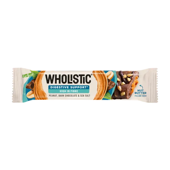 Wholistic Peanut & Choc Snack Bars 40g pack shot