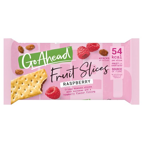 Go Ahead Raspberry Crispy Fruit Slices 4pk 174.4g pack shot